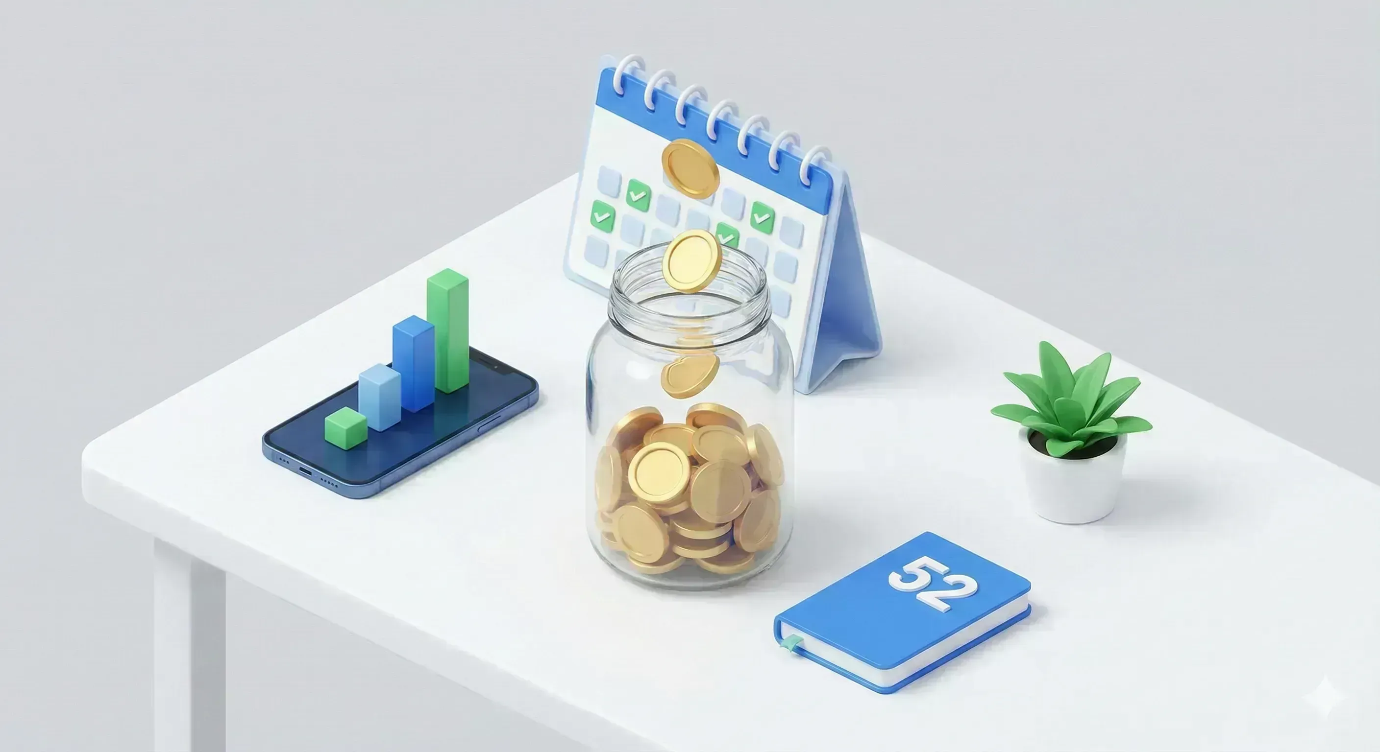 Le défi des 52 semaines : Économisez près de 1 400 € sans vous en rendre compte